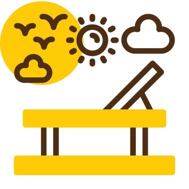 Hava durumu simgesi, vektör illüstrasyonu