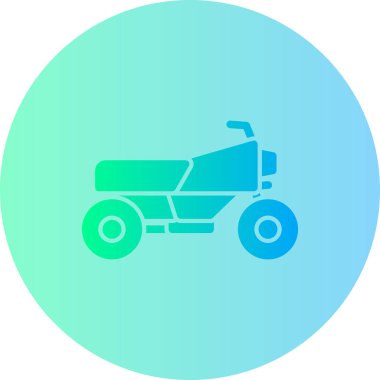 Traktör ikon vektör illüstrasyonu