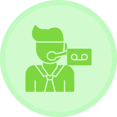 Bir maske simgesinin vektör illüstrasyonu