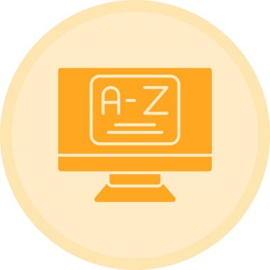 Bir bilgisayarın vektör illüstrasyonu