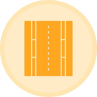 Yol. Web simgesi basit illüstrasyon