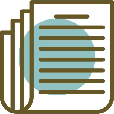 Bir kitap simgesinin vektör illüstrasyonu