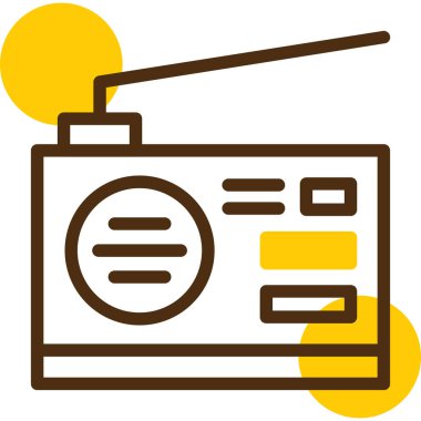 radyo web simgesi basit tasarım