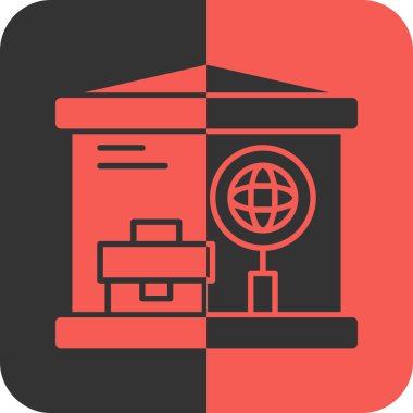 bina simgesi, vektör illüstrasyonu