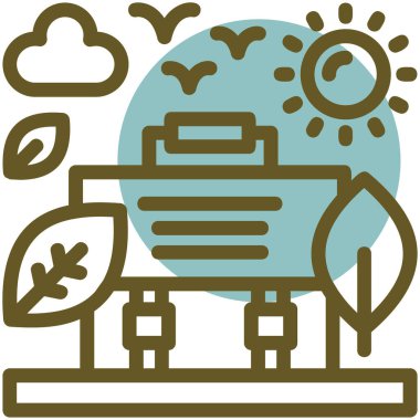 bitki simgesi, vektör illüstrasyonu