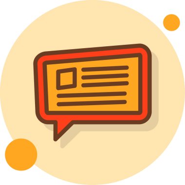 Sohbet iletisi yorum simgesi - özet biçimi