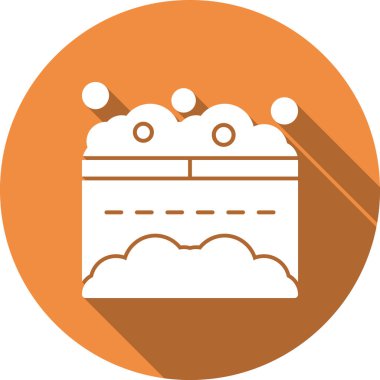 Kek. Web simgesi basit illüstrasyon