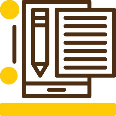 Belge. Web simgesi basit illüstrasyon