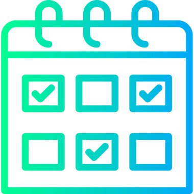 Kontrol listesi. Web simgesi basit tasarım