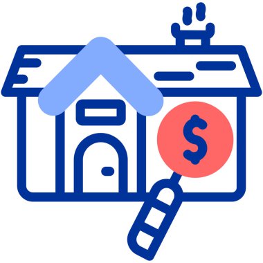 Ev. Web simgesi basit illüstrasyon