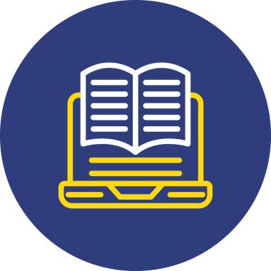 Kitap. Web simgesi basit tasarım