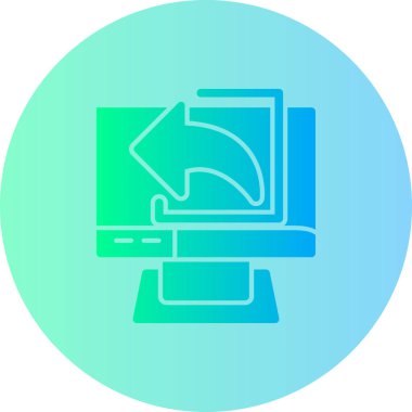 Modern simgenin vektör illüstrasyonu