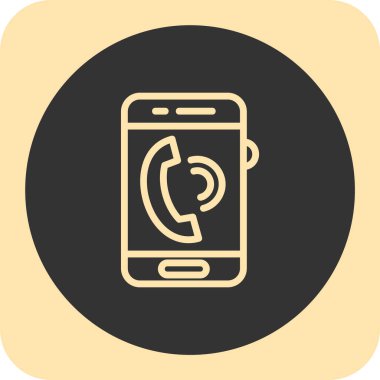 Telefon simgesi vektör illüstrasyonu