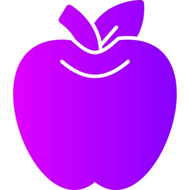 meyve Web simgesi basit vektör illüstrasyonu