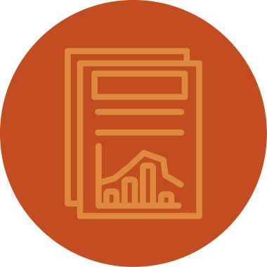 Belge simgesinin vektör illüstrasyonu