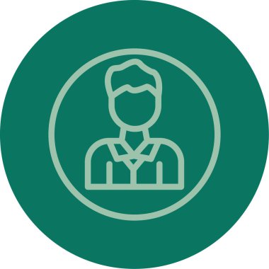 Vektör Avatar Simgesi illüstrasyonu