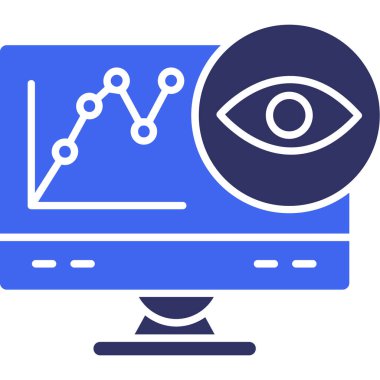 Veri Analizi modern simge, vektör illüstrasyonu