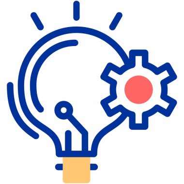 Bir fikrim var. Web simgesi basit illüstrasyon