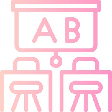 Tahta. Web simgesi basit illüstrasyon