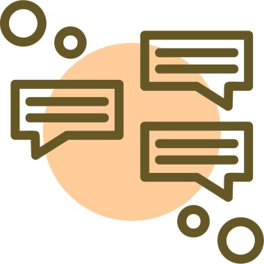 Konuşma baloncukları ikon vektör çizimi