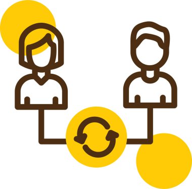 Çemberdeki insanlar ve insanlarla takım çalışması konsepti. düz dizayn