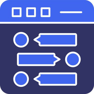 Modern bir simgenin vektör illüstrasyonu