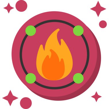 Simge vektör resimlemesini ateşle