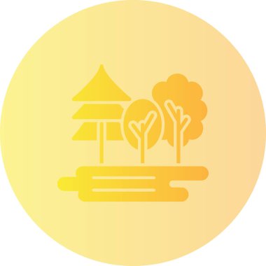 Ağaçlar. Web simgesi basit illüstrasyon