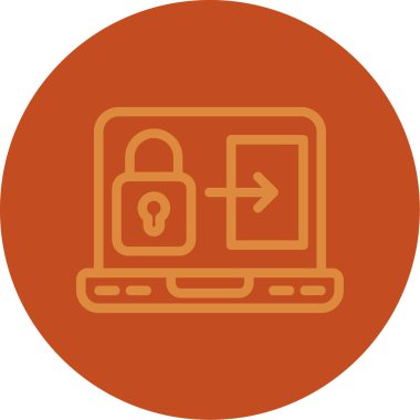 ikon vektör illüstrasyonunu kilitle