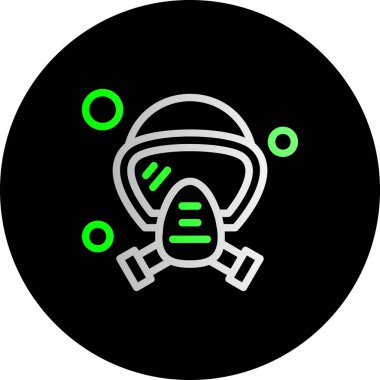 Modern b 'nin vektör illüstrasyonunda gaz ikonu yok