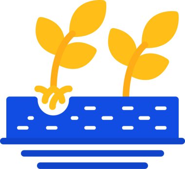 Çiçek. Web simgesi basit illüstrasyon