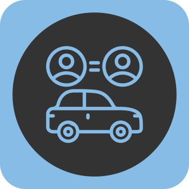 Vektör taksi simgesi illüstrasyonu