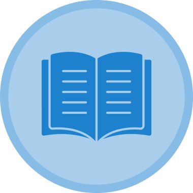 Kitap. Web simgesi basit illüstrasyon