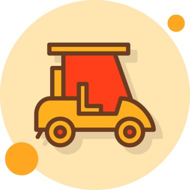 golf. Web simgesi basit illüstrasyon