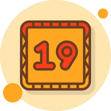 Tek izole takvim simgesinin vektör çizimi