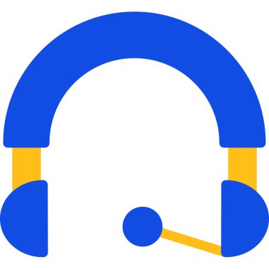 Kulaklık. Web simgesi basit illüstrasyon