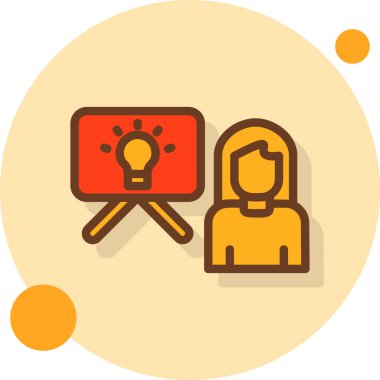 Fikir simgesi vektör illüstrasyonu