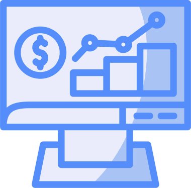 Bilgisayar. Web simgesi basit illüstrasyon