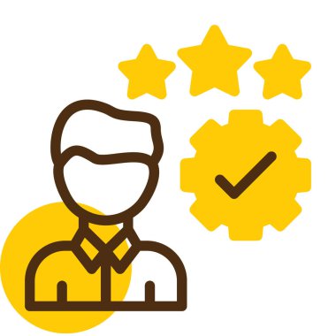 Müşteri hizmeti simgesi, vektör illüstrasyonu