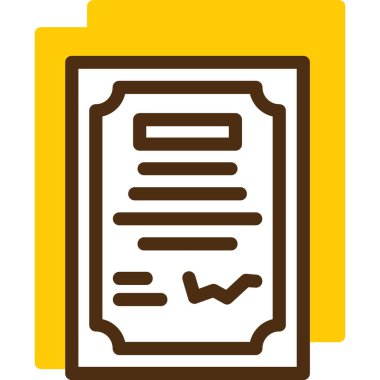 dosya belgesi simgesi, vektör illüstrasyonu