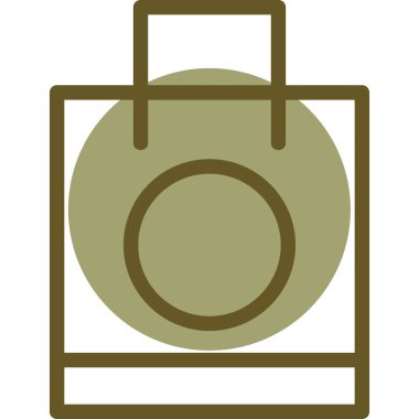 Bir kamera simgesinin vektör illüstrasyonu