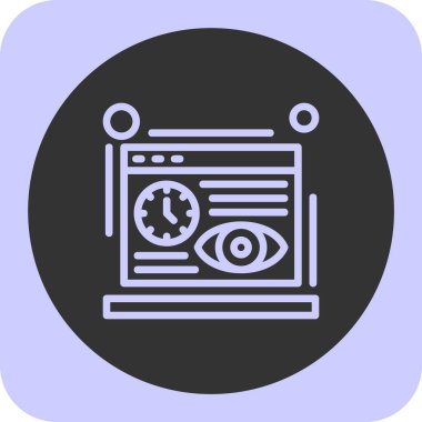 Ağ tarayıcı simgesi soyut arkaplanda izole edildi