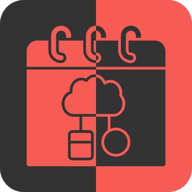 bulut depolama vektörü simgesi