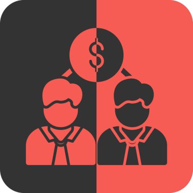 İş kadını Simgesi, vektör illüstrasyonu