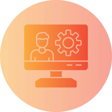 seo modern simgesinin vektör illüstrasyonu