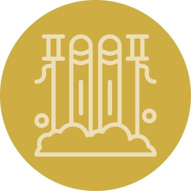 Modern b 'nin vektör illüstrasyonu inşa simgesinden yoksun