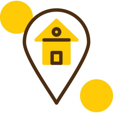 konum haritası pin simgesi - taslak biçimi