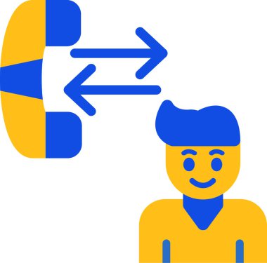 İş adamı. Web simgesi basit illüstrasyon