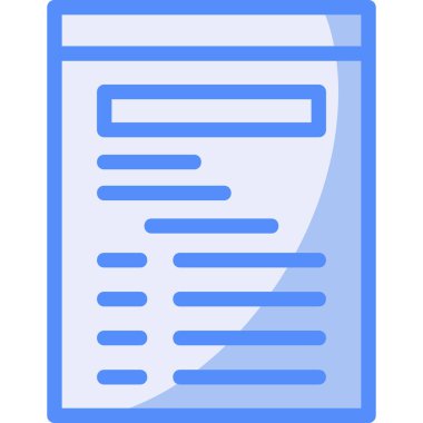 Dosya. Web simgesi basit illüstrasyon