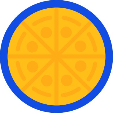 Pizza ikonu. vektör illüstrasyonu